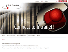 Tablet Screenshot of intra.syncreon.com